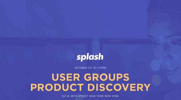 usergroupsproductdiscovery.splashthat.com