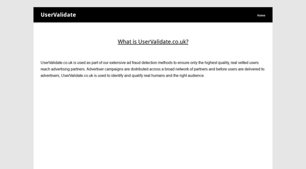 uservalidate.co.uk