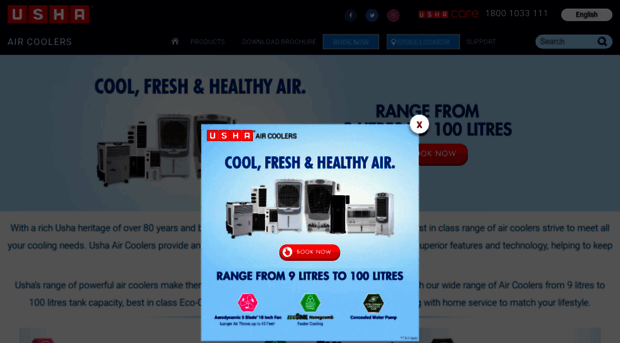 ushaaircoolers.com