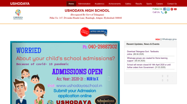 ushodayaschool.in