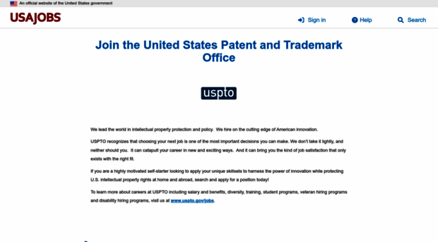 uspto.usajobs.gov