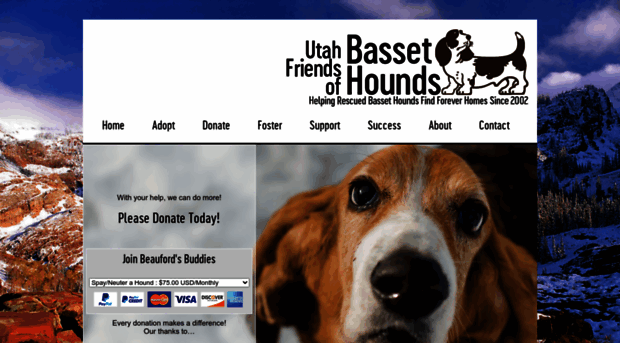 utahbassethoundrescue.com