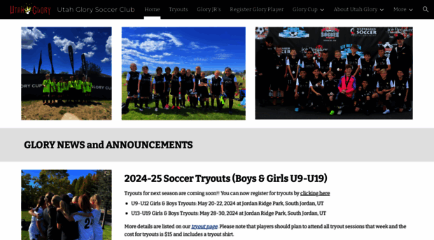 utahglorysoccer.com