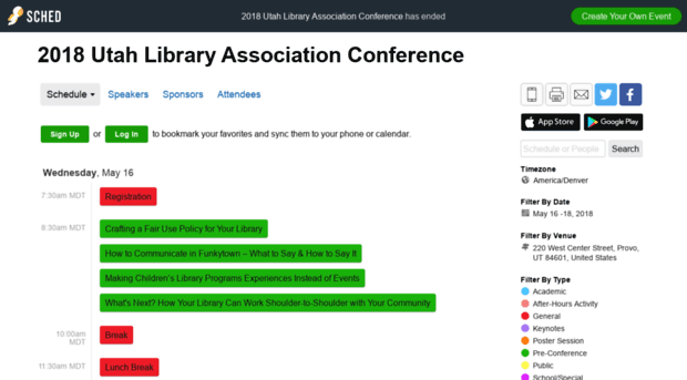 utahlibraryassociation2018confer.sched.com