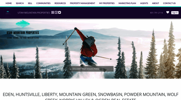 utahmountainskihomes.com