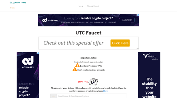 utcfaucet.xyz