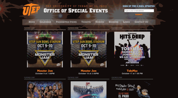 utepspecialevents.com