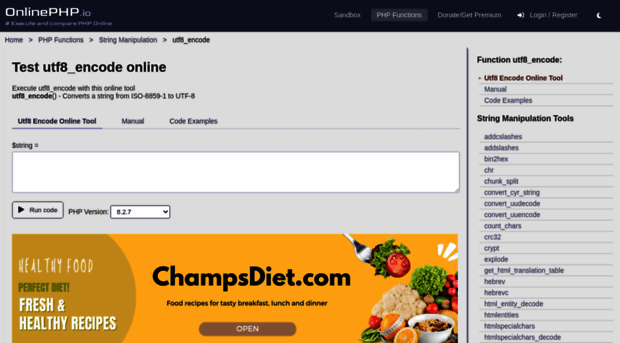 utf8_encode.onlinephpfunctions.com
