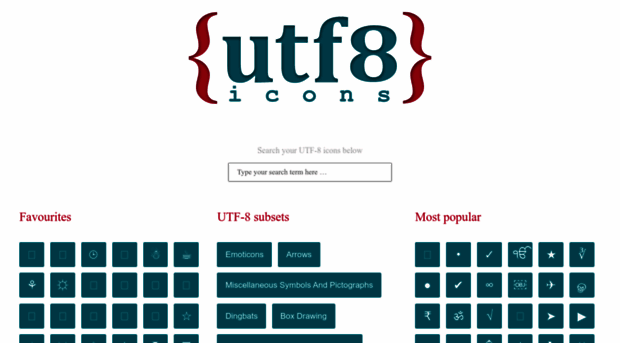 utf8icons.com