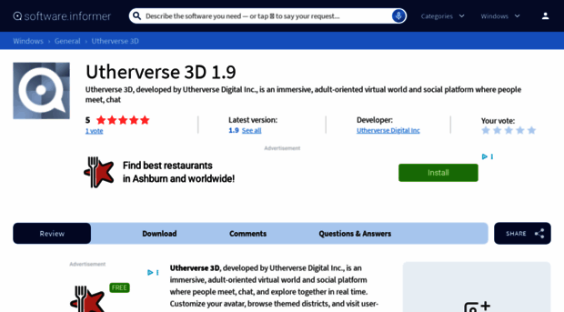 utherverse-3d.software.informer.com