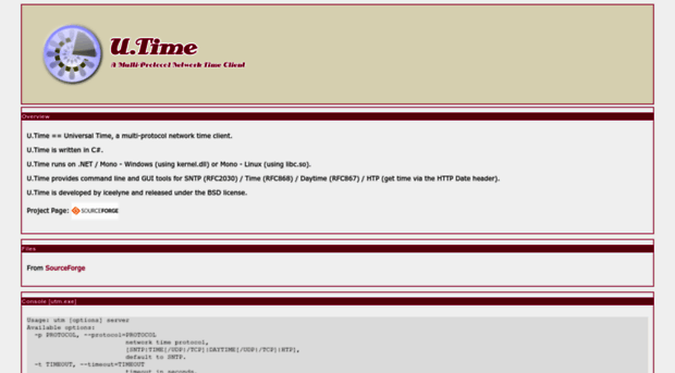 utime.sourceforge.net