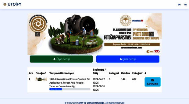 utoify.tarimorman.gov.tr