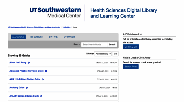utsouthwestern.libguides.com