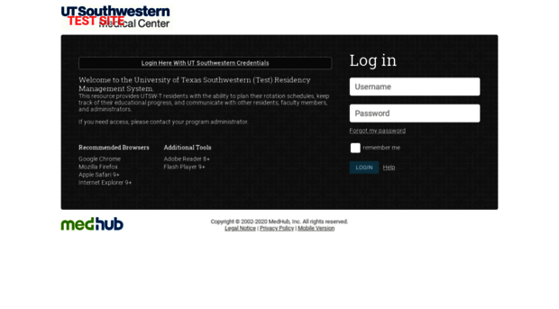 utsw-test.medhub.com