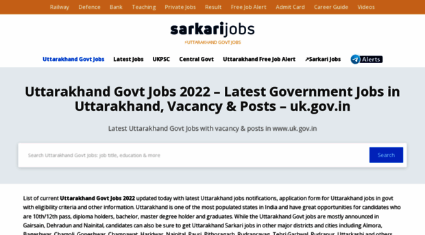 uttarakhand.sarkarijobs.com