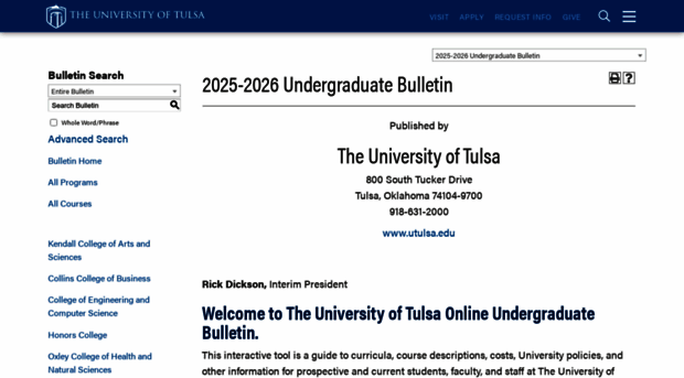 utulsa.catalog.acalog.com