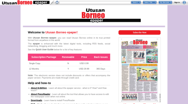 utusanborneo.newspaperdirect.com