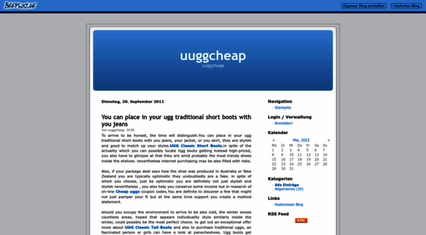 uuggcheap.beeplog.de