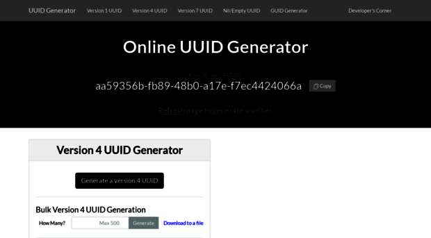 uuidgenerator.net