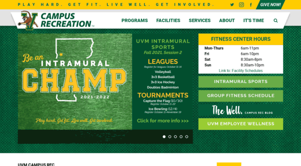 uvmcampusrec.com