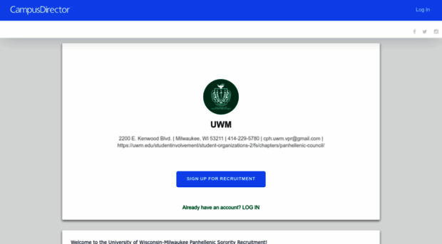 uwm.mycampusdirector2.com