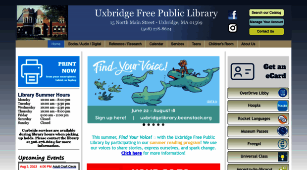 uxbridgelibrary.org