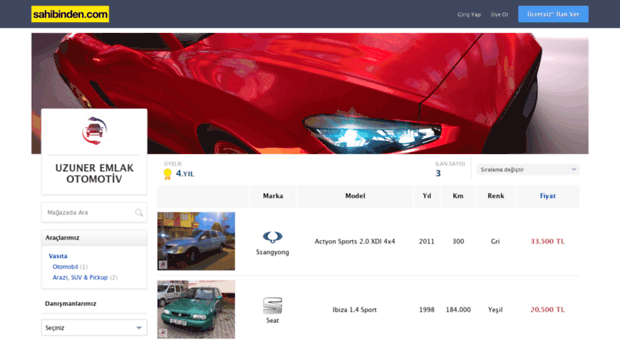 uzunerotomotiv.sahibinden.com