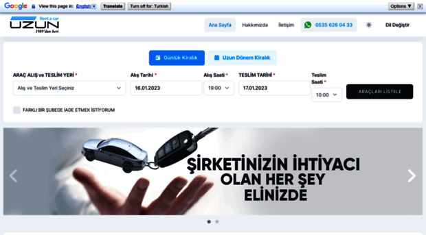 uzunrentacar.com