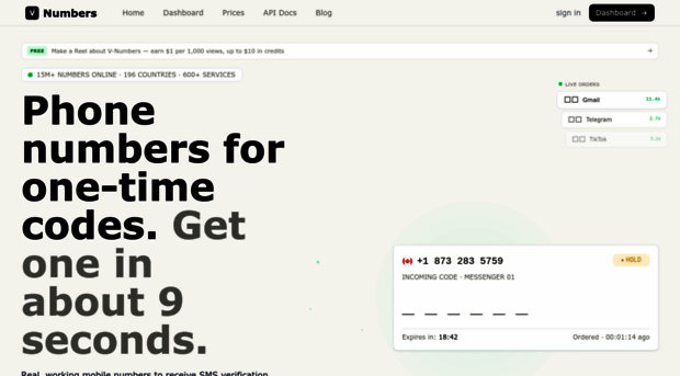 v-numbers.com