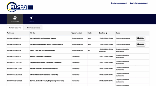 vacancies.gsa.europa.eu