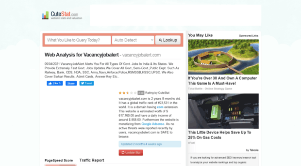 vacancyjobalert.com.cutestat.com