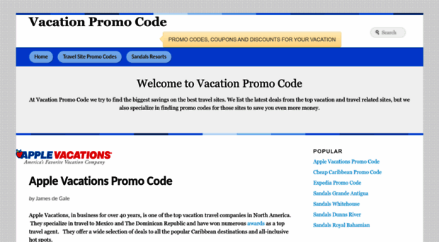 vacationpromocode.com