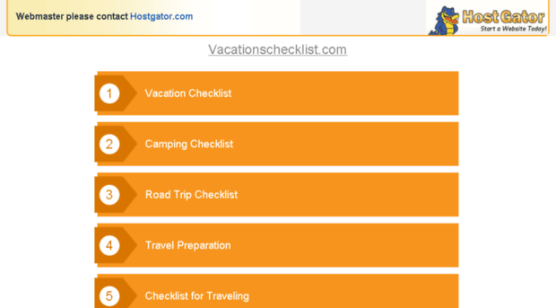 vacationschecklist.com
