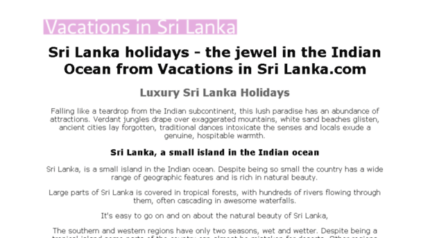 vacationsinsrilanka.com
