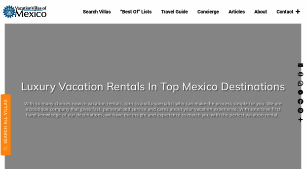 vacationvillasofmexico.com