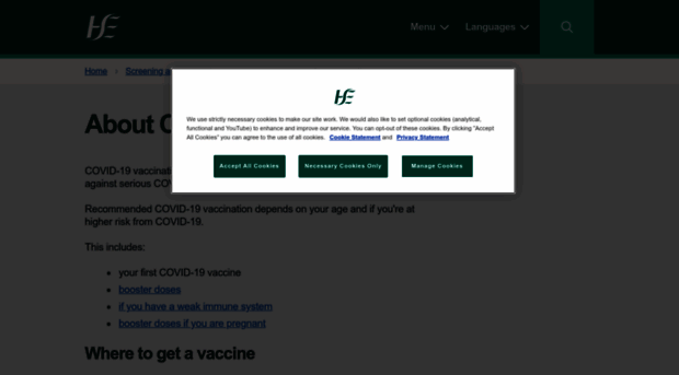 vaccine.hse.ie