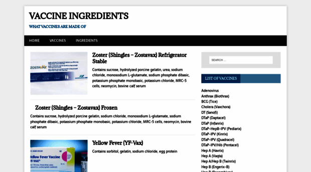 vaccineingredients.net