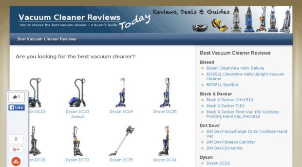vacuumcleanerreviewstoday.com