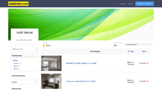 vadiemlak.sahibinden.com