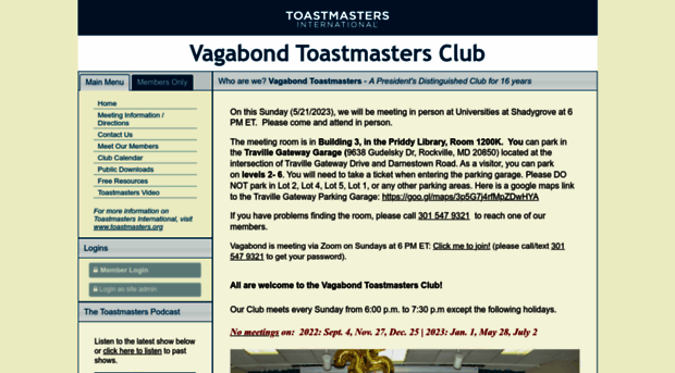 vagabond.toastmastersclubs.org