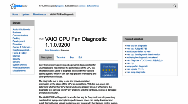 vaio-cpu-fan-diagnostic.updatestar.com