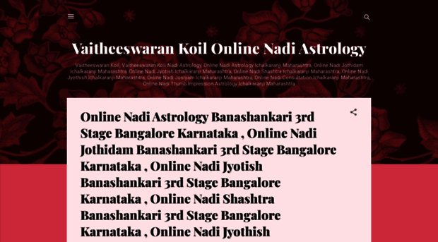 vaitheeswarankoilonlinenadiastrology.blogspot.com