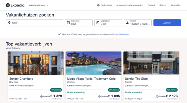 vakantiehuizen.expedia.nl