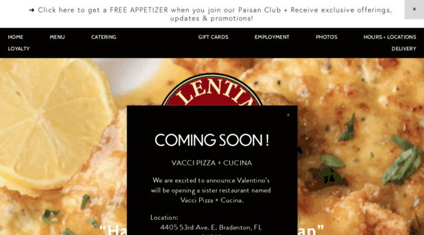 valentinopizzeria.com