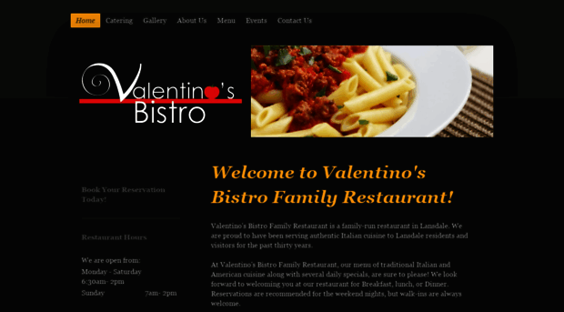 valentinosfamilybistro.com