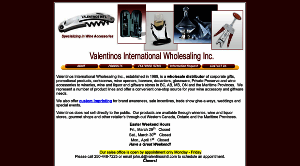 valentinosintl.com