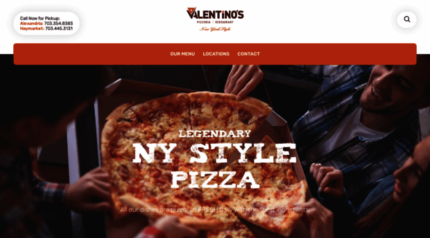 valentinosnypizzeria.com