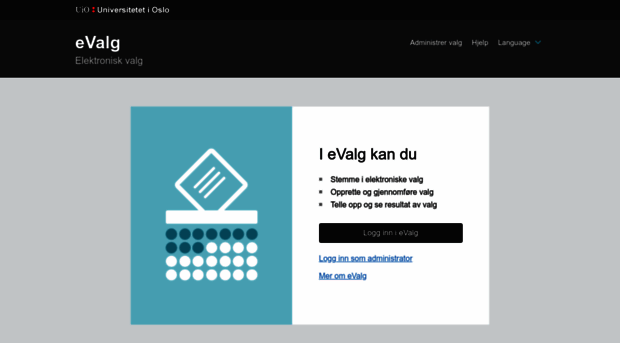 valg.uio.no