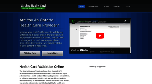 validatehealthcard.com