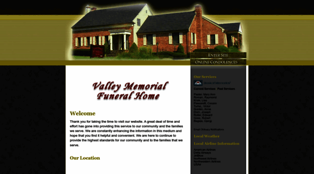 valleymemorialfuneralhome.net